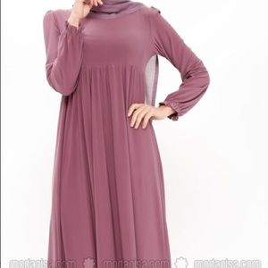 Regency style mauve dress